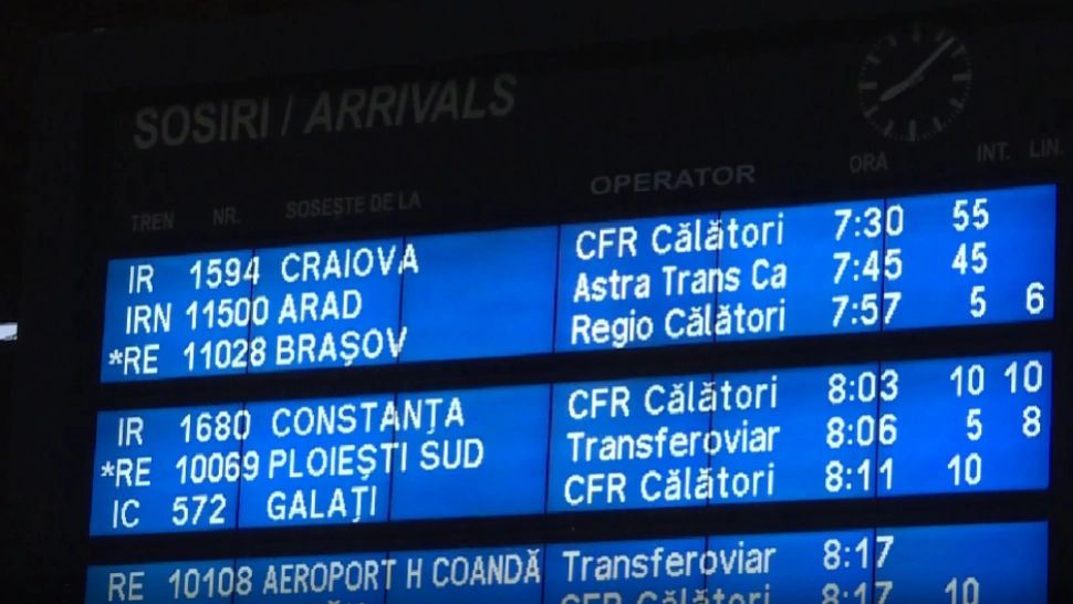 Haos în Gara de Nord, trenurile au avut întârzieri de zeci de minute - VIDEO