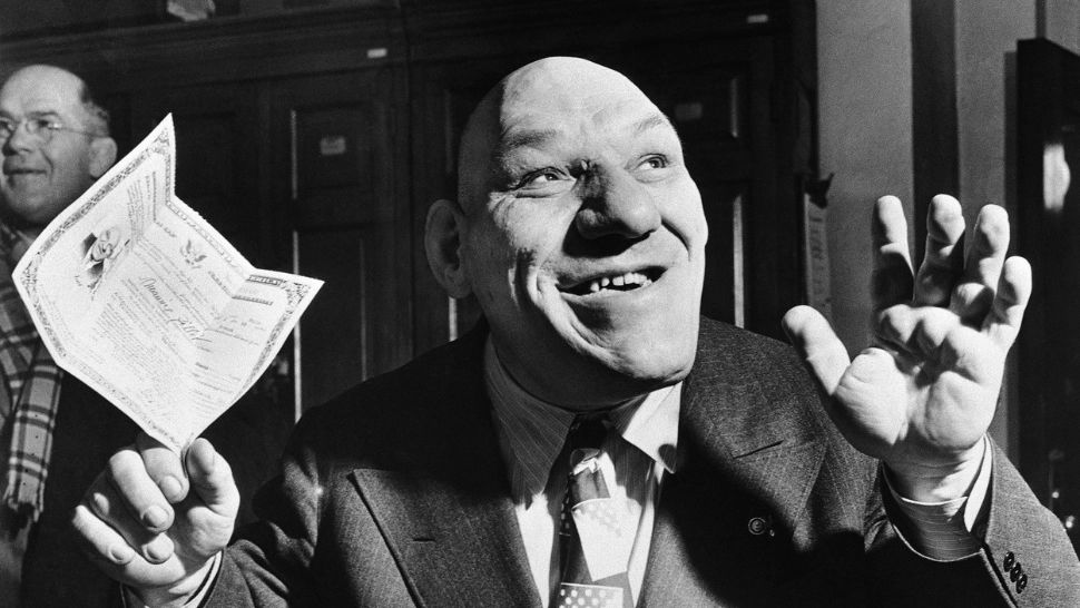 Maurice Tillet, cel despre care se crede ca a fost modelul pentru Shrek (Profimedia)
