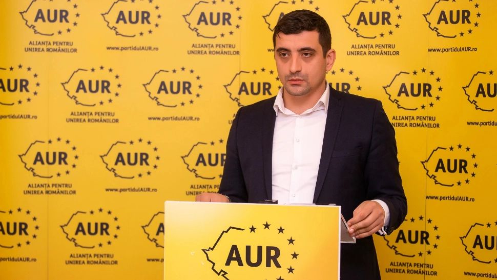 George Simion, lider AUR/ Arhivă foto