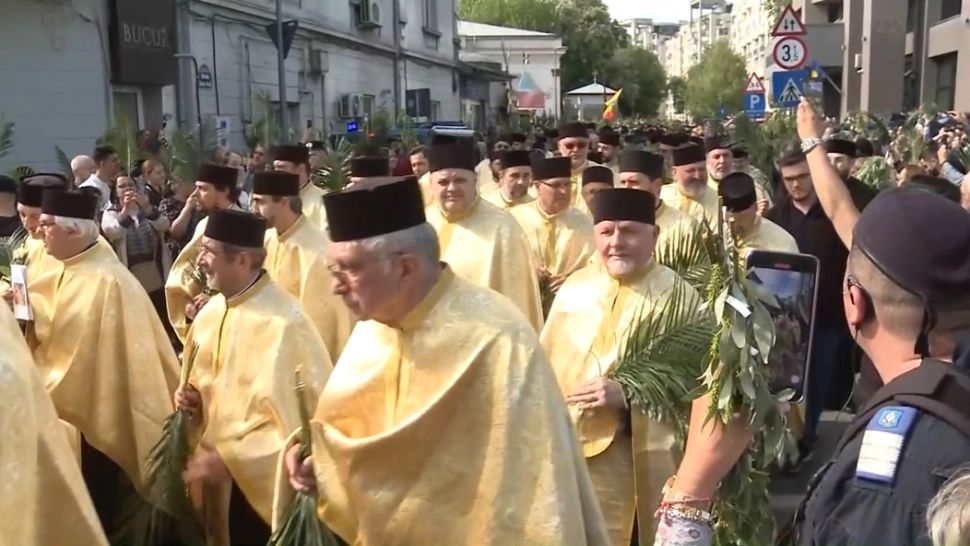 Mii de oameni au celebrat intrarea Mântuitorului în Ierusalim: momente emoționante/ Captură foto