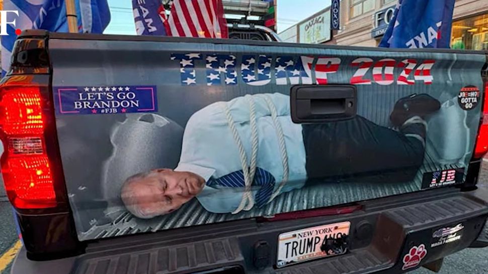 Trump a publicat un clip cu Joe Biden legat la mâini și picioare. Foto: Captură YouTube
