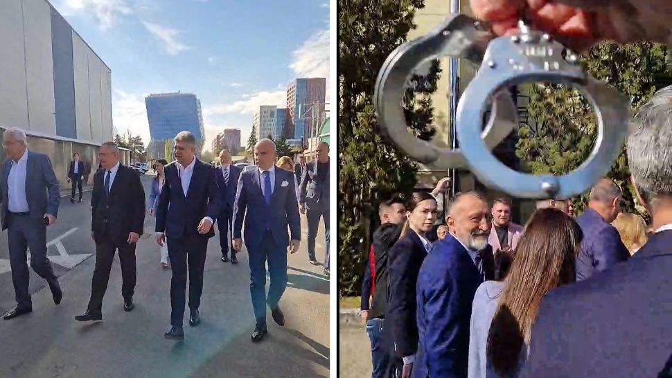 Protestatarul Ceaușescu, urări către Ciolacu și liderii coaliției. Foto: Captură Facebook