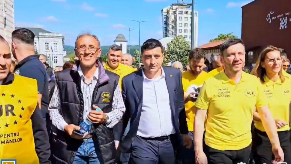 George Simion si simpatizanții AUR