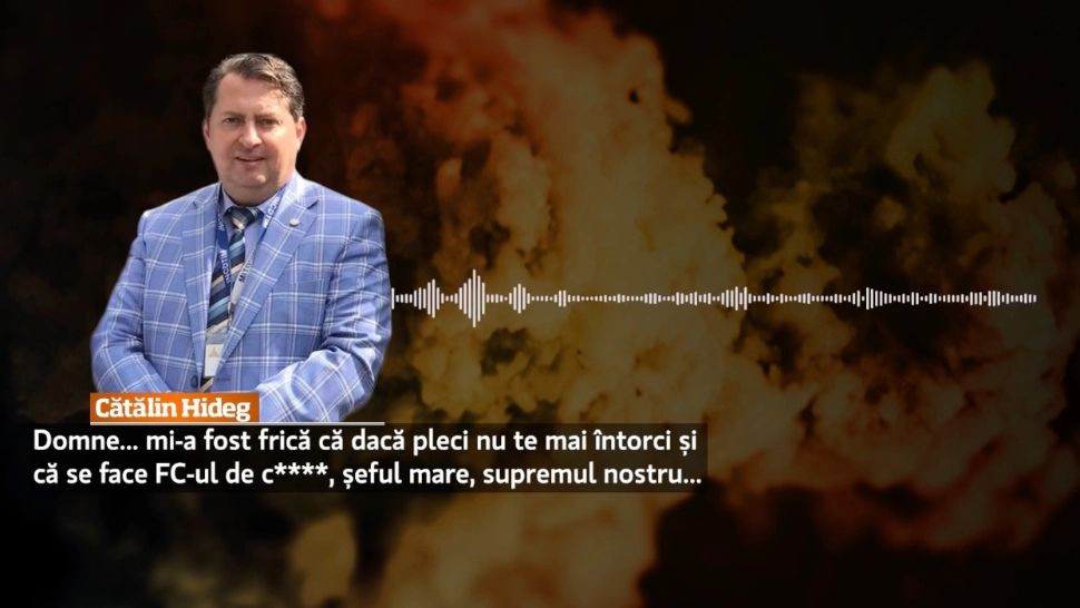 Denunțătorul lui  Florian Coldea, înregistrarea prin care îl demască: "Șeful mare, supremul nostru" - VIDEO