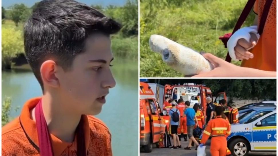 Primele declarații ale copilului-erou la doar 14 ani. Matei, cel care și-a salvat prietenul de la moarte, vrea să devină jurnalist