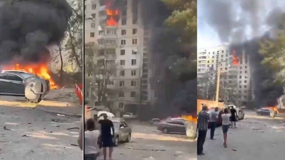 Armata rusă a bombardat un cartier de locuințe din Harkov: zeci de victime civile, inclusiv un copil UCIS  în parc - VIDEO