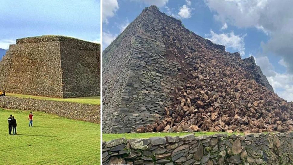 Panică printre șamanii din Mexic: O piramidă antică s-a prăbușit și s-a transformat într-o grămadă de pietre. Foto: descoperiri