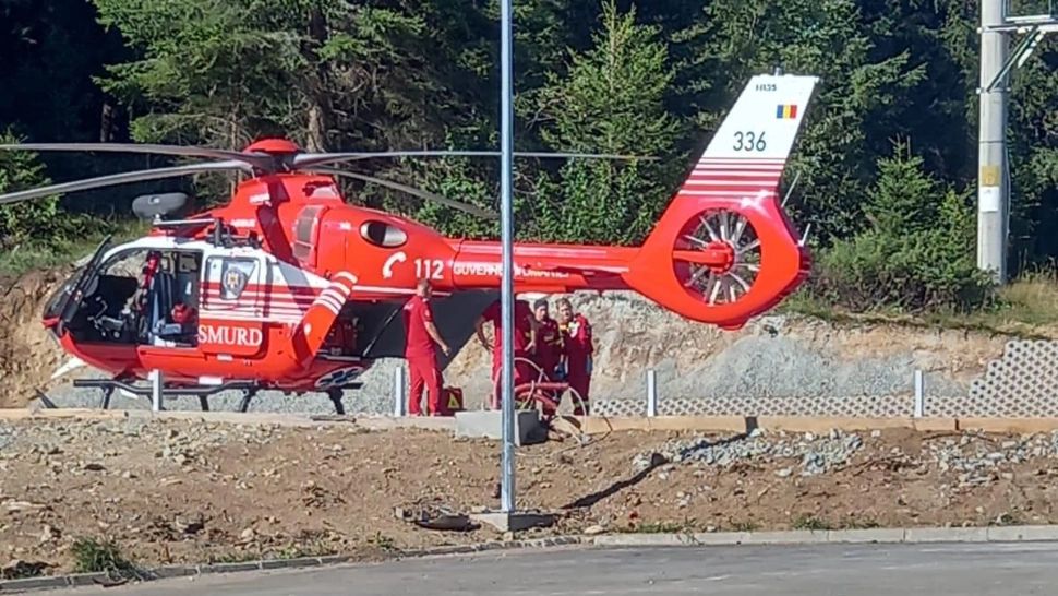 Accident teribil la Păltiniș. Tânăr preluat cu elicopteul SMURD după ce a căzut cu ATV-ul într-o râpă