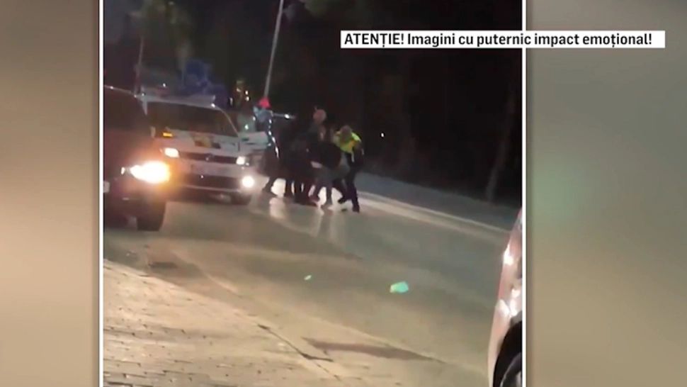 Urmărire în trafic, terminată cu o bătaie în stradă, la Suceava: de la ce a pornit totul/ Captură video Suceava Fail 