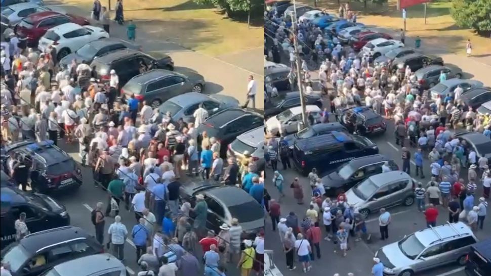 Minerii pensionari din Maramureș, protest de amploare în Baia Mare. Oamenii sunt nemulțumiți de RECALCULAREA pensiilor - VIDEO