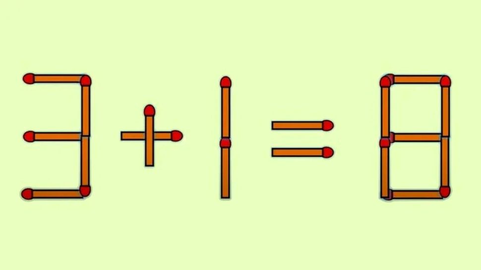 Testul IQ al zilei! În cât timp poți corecta 3 + 1 = 8?
