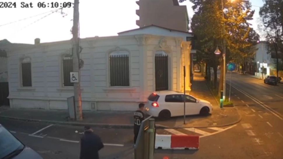 Șoferul avea o alcoolemie de 0,26 miligrame pe litru alcool pur în aerul expirat. Foto/Captură video