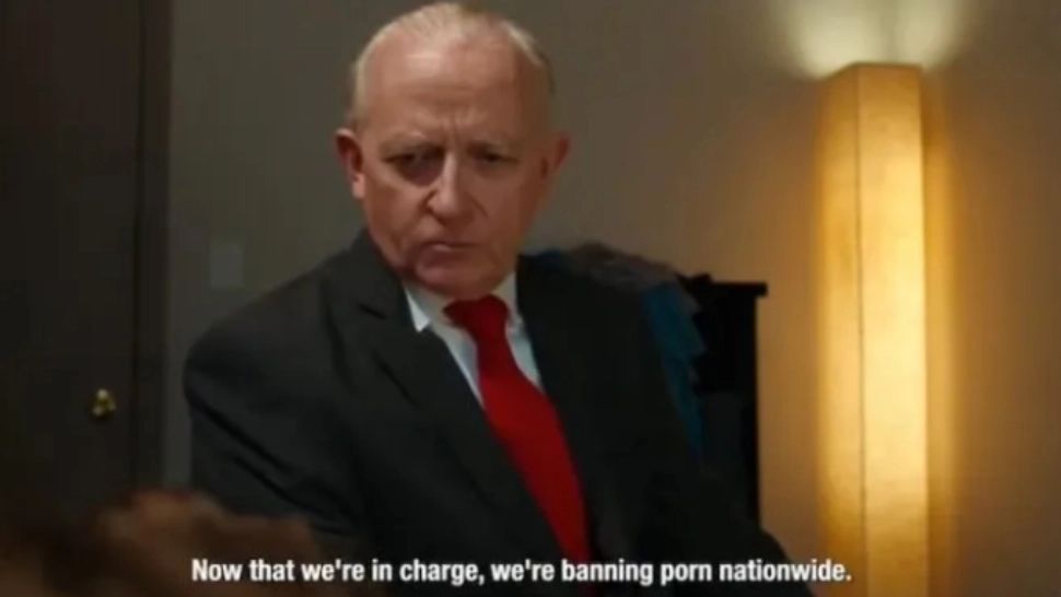 Video în care un congresman republican anunță că se va interzice pornografia. Foto: X