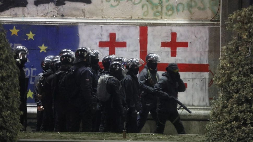 Proteste în Georgia. Foto: Profimedia