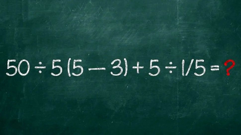 TEST IQ doar pentru mințile ascuțite: În cât timp puteți rezolva operația 50:5(5-3)+5:1/5