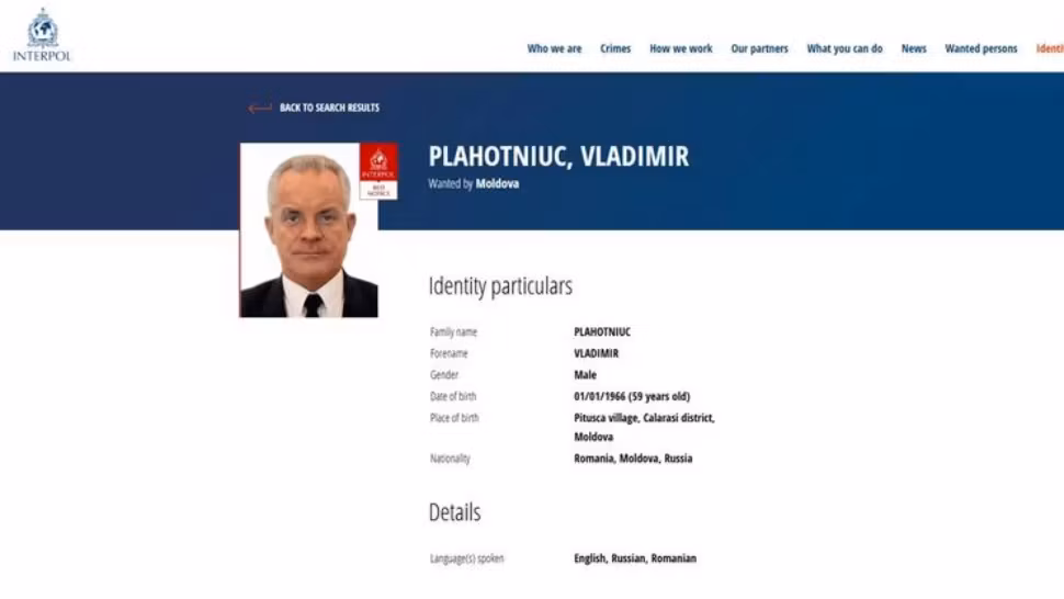 Vladimir Plahotniuc era căutat de Interpol pentru acuzații de CORUPȚIE