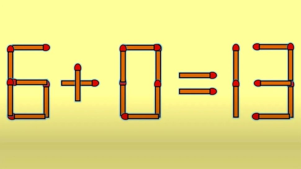 TESTUL IQ de luni! Află cât de DEȘTEPT ești și corectează ecuația 6 + 0 = 13