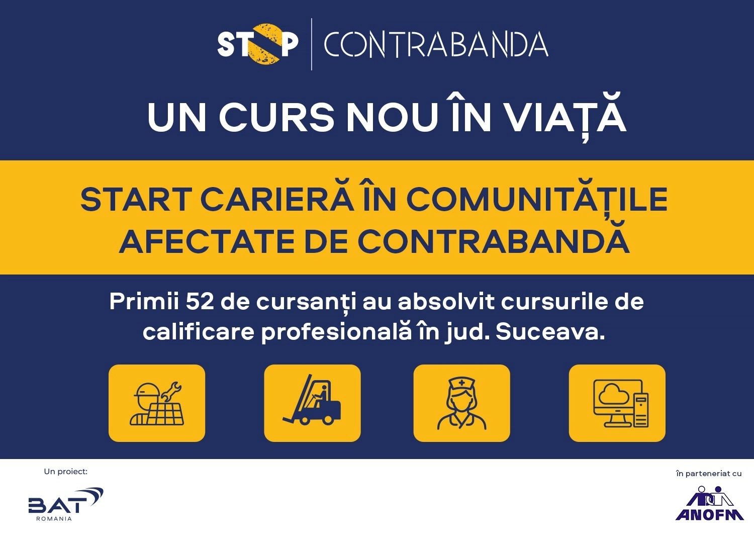 Parteneriat între ANOFM și BAT România pentru dezvoltarea socială și economică a județelor afectate de contrabandă