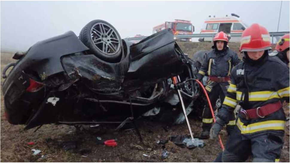 Accident tragic în Suceava. FOTO: ISU Suceava