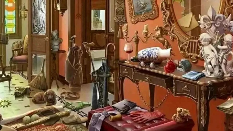 Poți să găsești pisica ascunsă în cameră?
