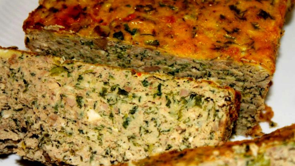 Drob de pui cu verdeață. o rețeta dietetică, potrivită pentru masa de Paște
