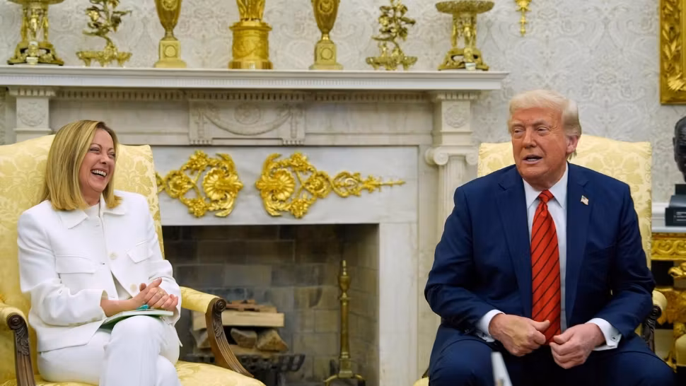 Giorgia Meloni și Donald Trump la Casa Albă. Foto/Profimedia