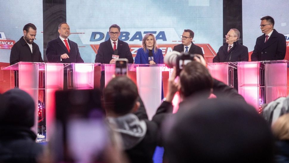 Prima dezbatere între candidații la alegeri din Polonia. Foto: Profimedia