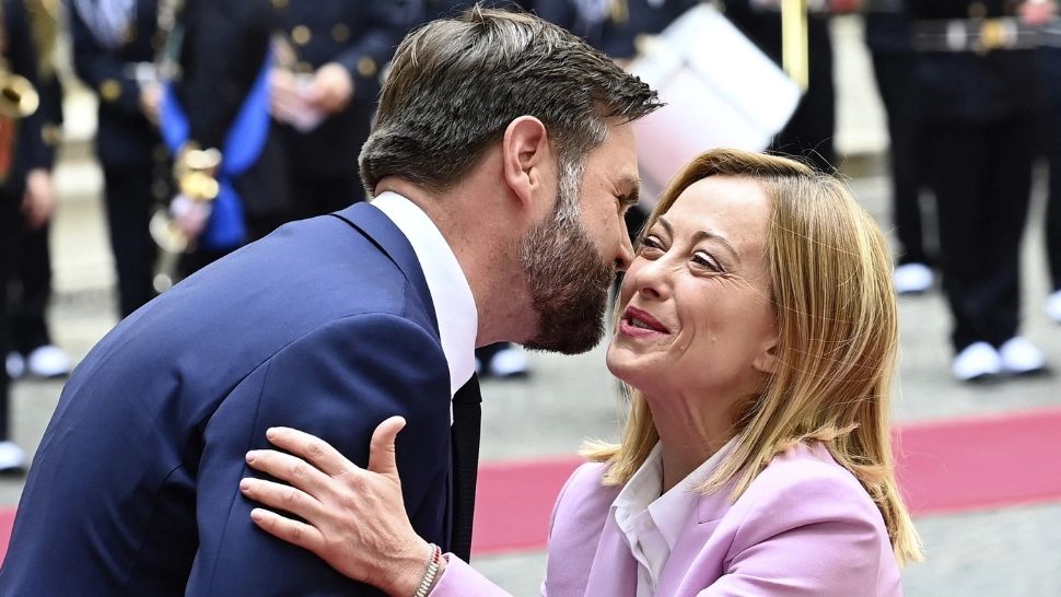 JD Vance s-a întâlnit cu Giorgia Meloni. Foto: Profimedia