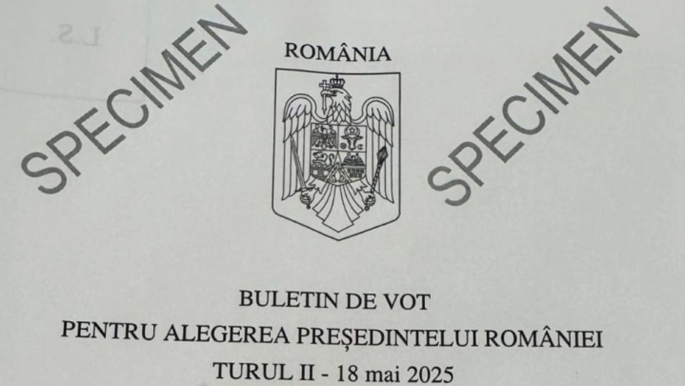 Cum arată buletinul de vot pentru alegerile prezidențiale. BEC a validat documentul și a prezentat un specimen - FOTO