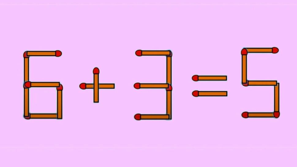 Testul IQ de miercuri! Doar românii deștepți pot corecta „6 + 3 = 5” mutând un singur băț de chibrit?