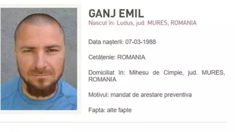 Emil Gânj, căutat de FBI. S-ar ascunde în tuneluri din Al Doilea Război Mondial, în Ungaria.