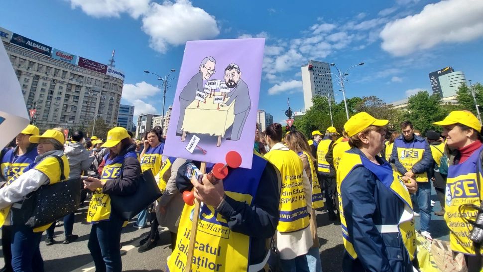 Profesorii continuă greva și pe 8 septembrie / Foto: Inquam Photos