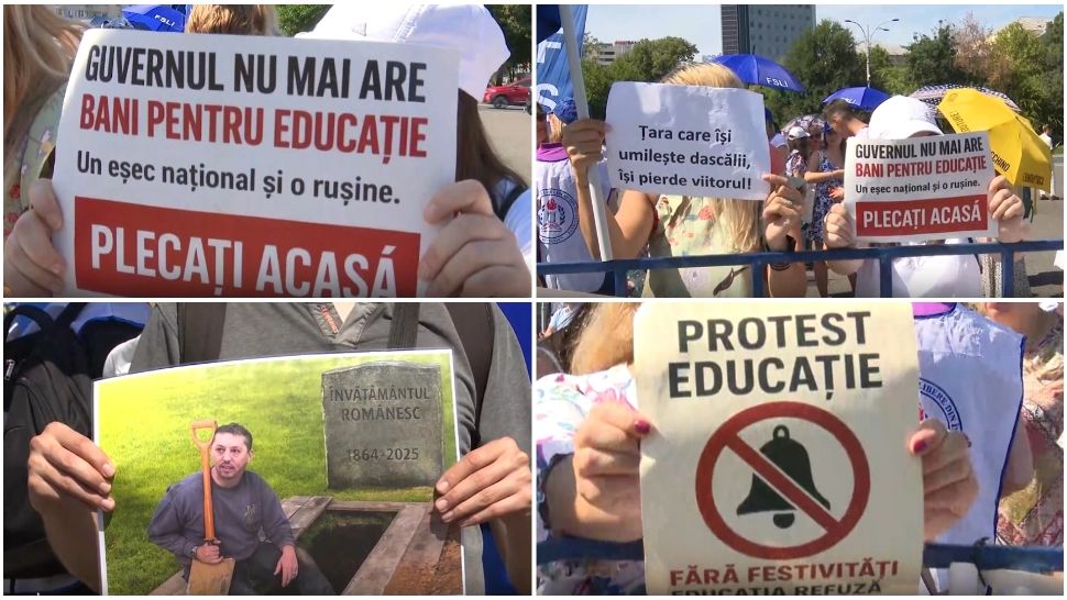 Profesorii ies în stradă săptămâna viitoare împotriva austerității lui Bolojan