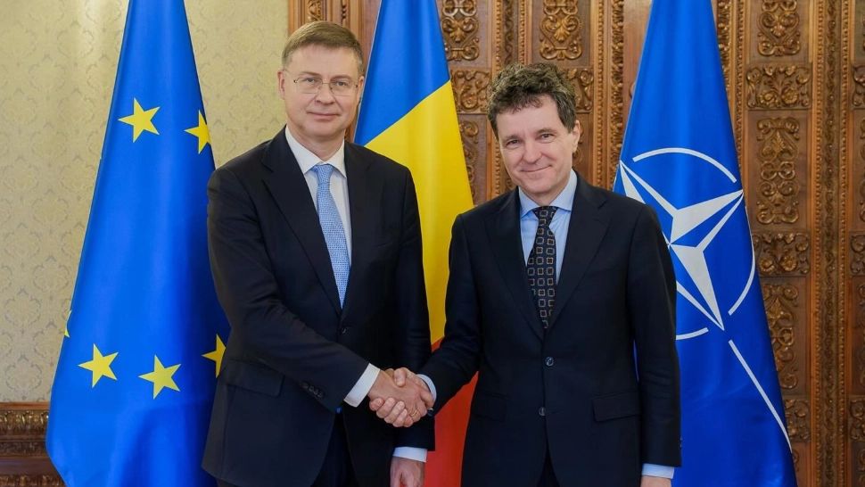 Nicuşor Dan, după întâlnirea cu comisarul european pentru economie. FOTO: Facebook 