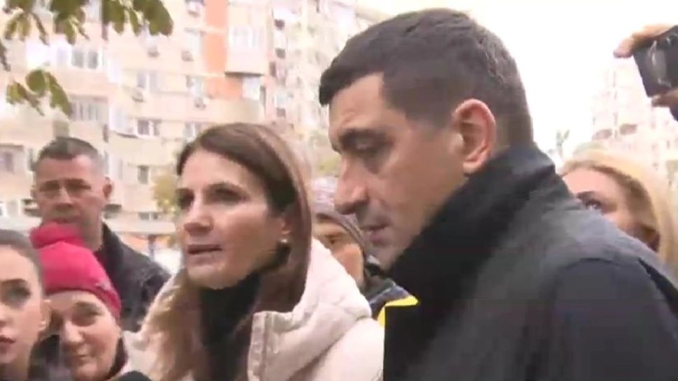 Imaginile zilei: Anca Alexandrescu și George Simion, din nou printre oameni. Candidatul independent susținut de AUR prezintă REALITATEA dură a Capitalei jefuite