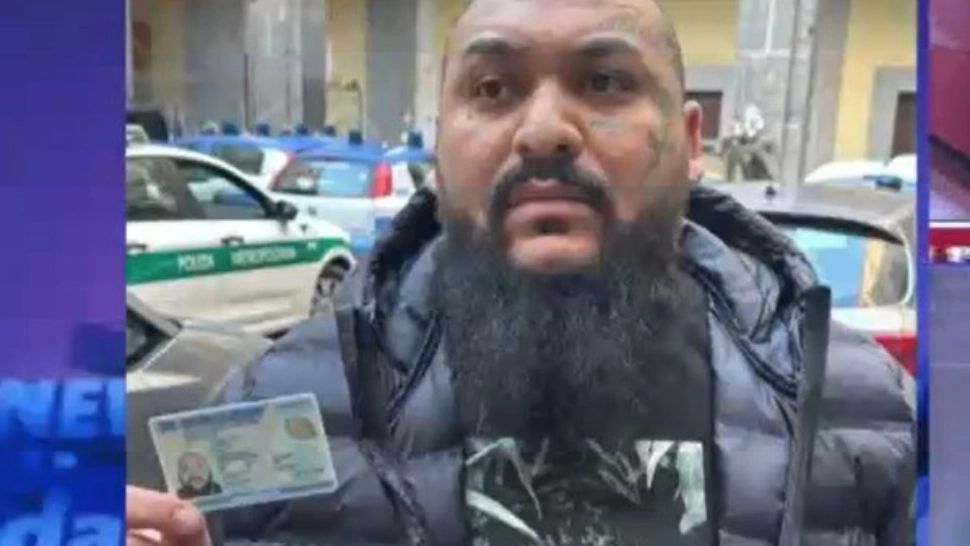 Dani Mocanu în timpul prinderii sale în Italia. Foto/Europol