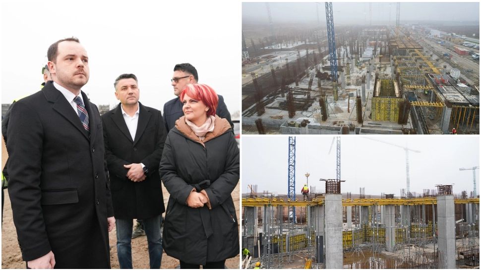 Ministrul Sănătăţii, vizită pe şantierul Spitalului Regional Craiova. FOTO: Facebook