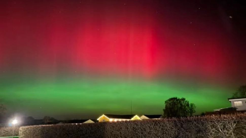 Aurora boreală la Iași (foto: Irina Gachi)