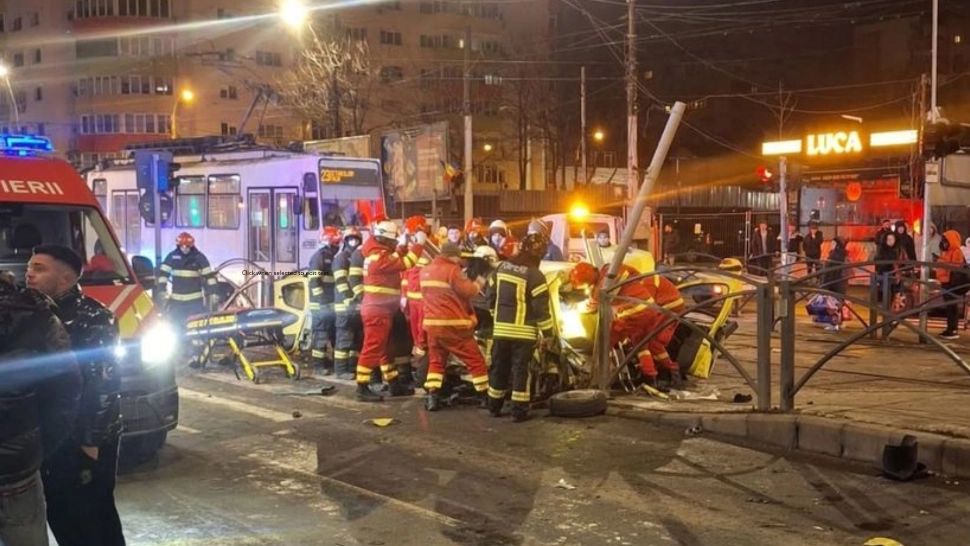 Accident grav în București