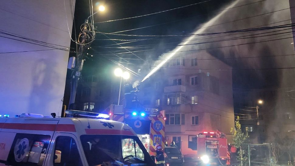 Intervenția pompierilor era extrem de dificilă