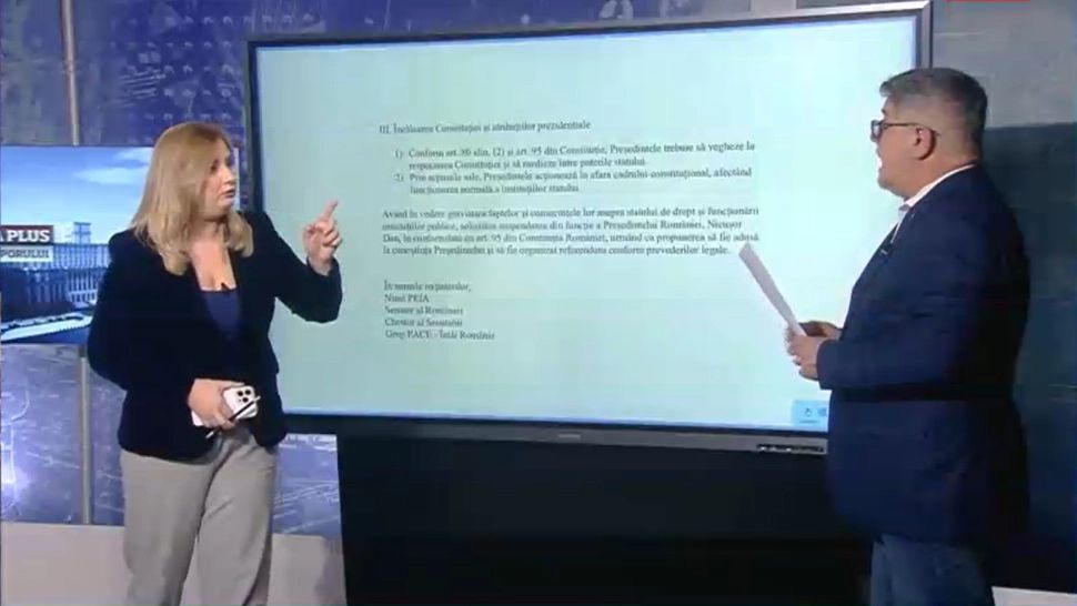 Senatorul Ninel Peia și jurnalista Ionela Arcanu
