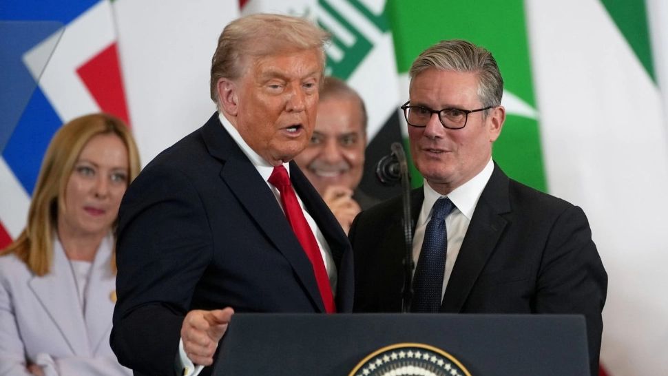 Donald Trump și Keith Starmer (Profimedia)