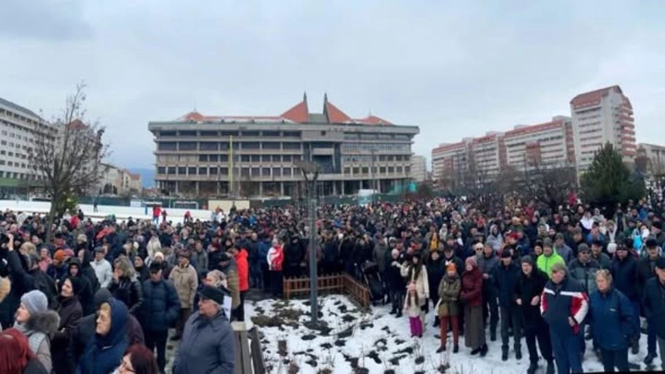 Ciucanii au organizat un protest masiv