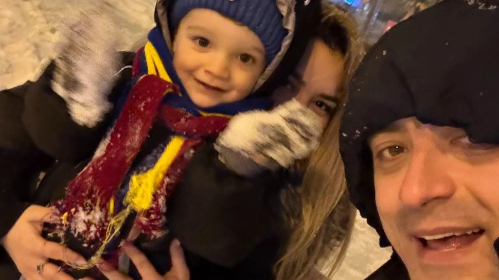George Simion, moment emoționant cu familia.