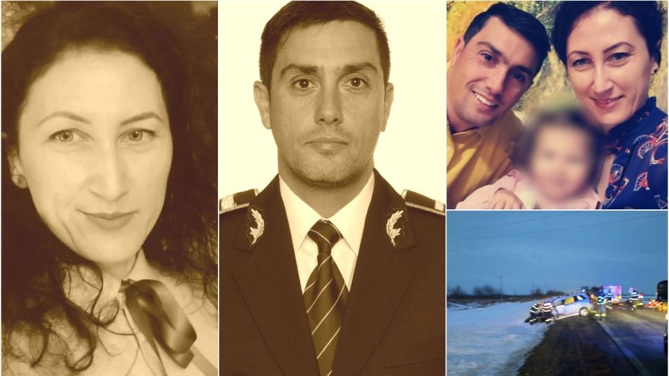 Familie destrămată într-o secundă: doi soți au murit după ce un șofer a intrat pe contrasens. Fetița lor de 6 ani a supraviețuit ca prin minune
