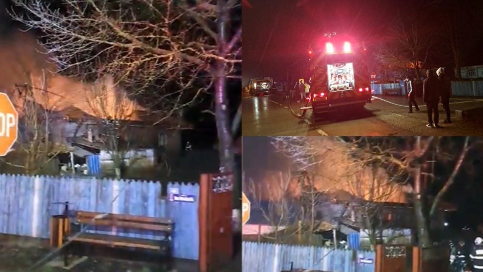 Incendiu devastator în județul Iași