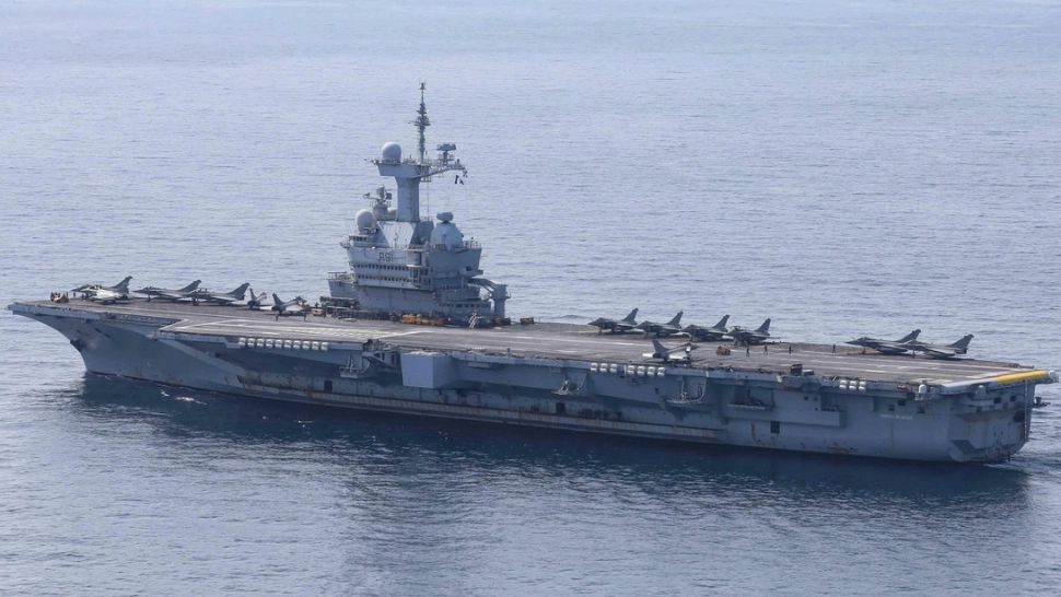 Portavionul francez Charles De Gaulle. Foto: Profimedia