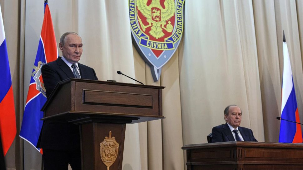 Vladimir Putin, discurs la FSB. Foto: Profimedia