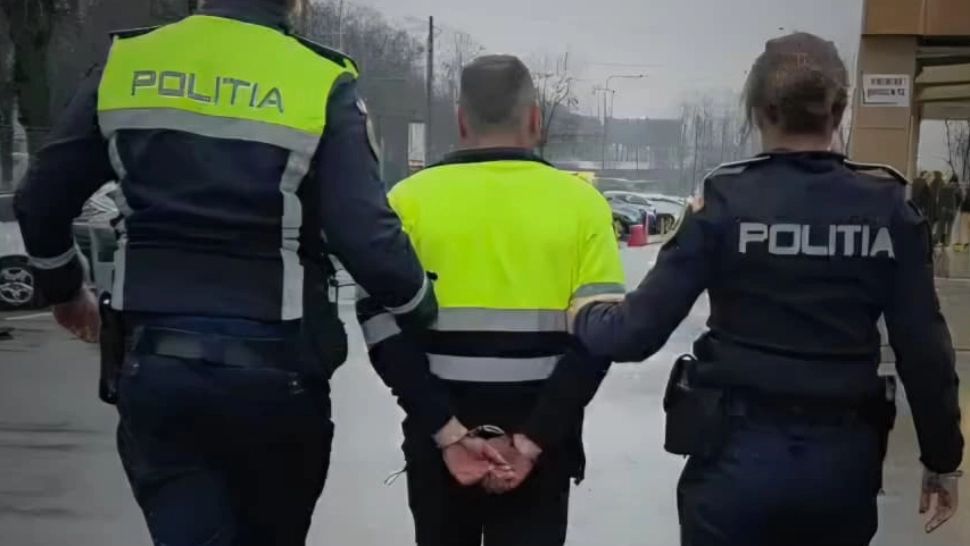 Un bărbat a fost arestat după ce și-a lovit câinele cu toporul în cap.