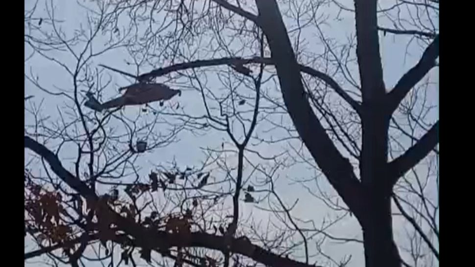 Intervenție spectaculoasă din aer